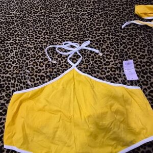 Yellow Halter Top